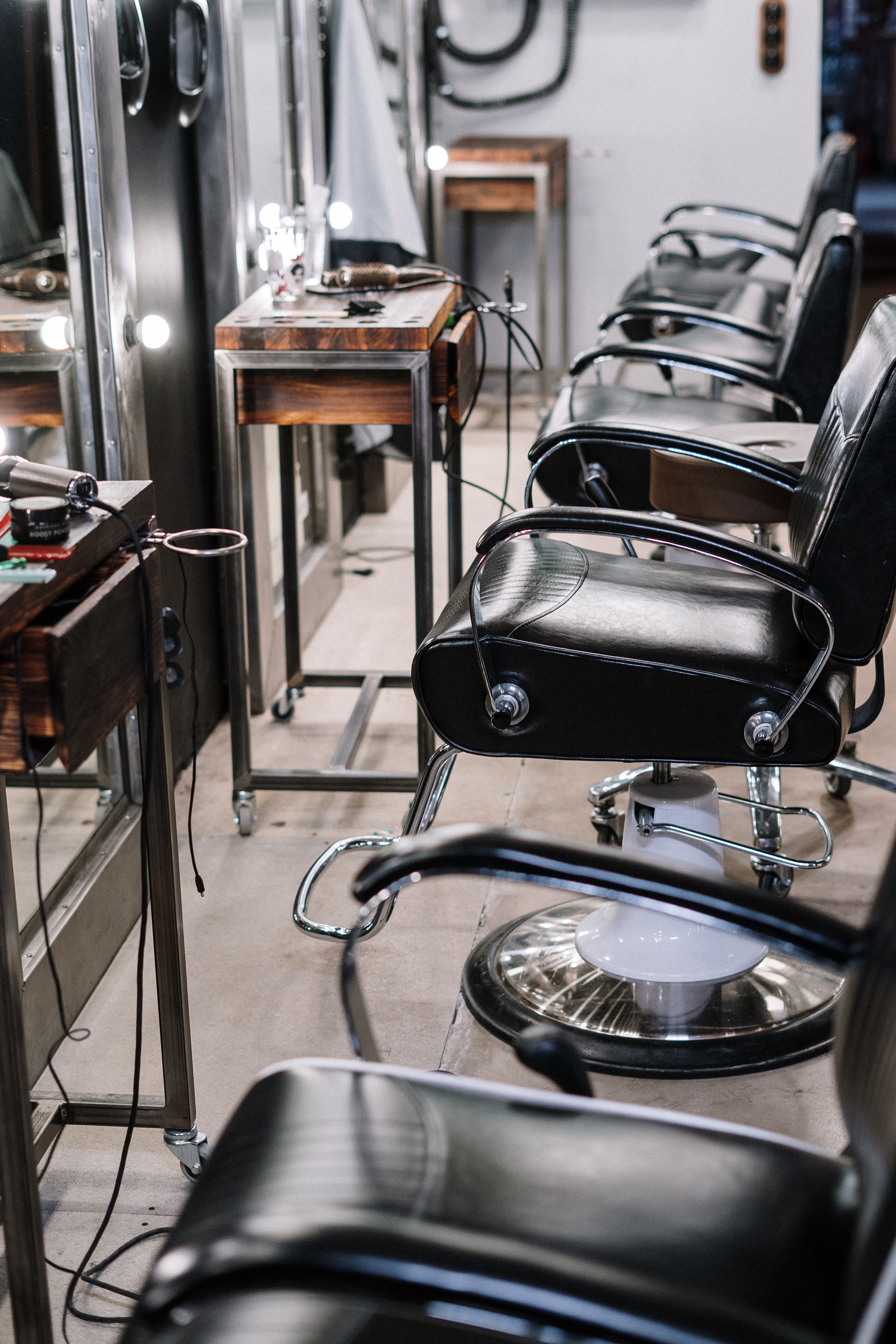 Picture of hair salon chairs